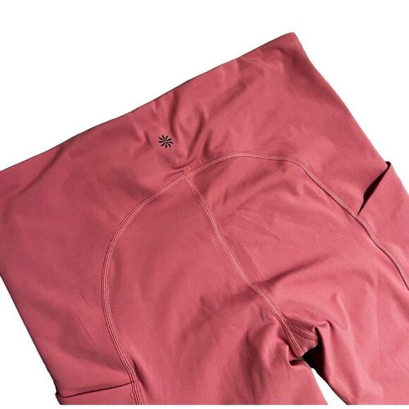 Athleta Leggings Women’s L Pink Ultimate Stash Pocket Tight Pockets 26” Crop - Picture 11 of 14